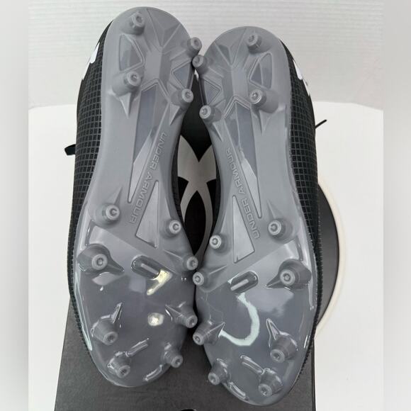 Under Armour Shadow Select 2 Men’s Size 10 Black Soccer Cleats Shoes 3027705-001 - Picture 9 of 10